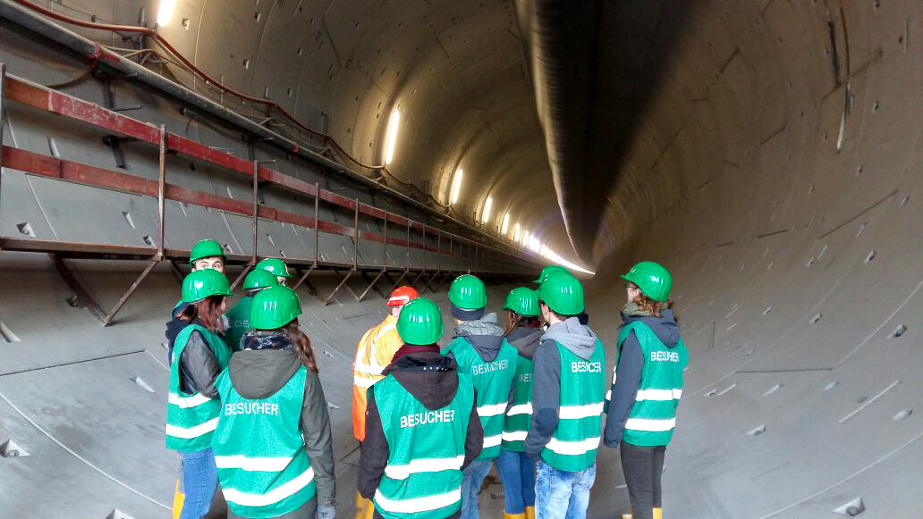 IACES besichtigt Tunneleingang Rastatt
